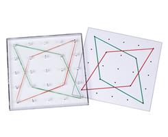 Transparent geometrisk plate