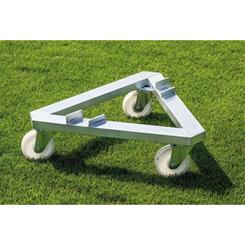 Transportvogn af aluminium til spillerkabine